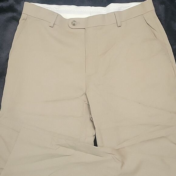 Joseph Abboud Tan color Pants 100% Wool, Machine Washable Size 33 - Picture 1 of 4